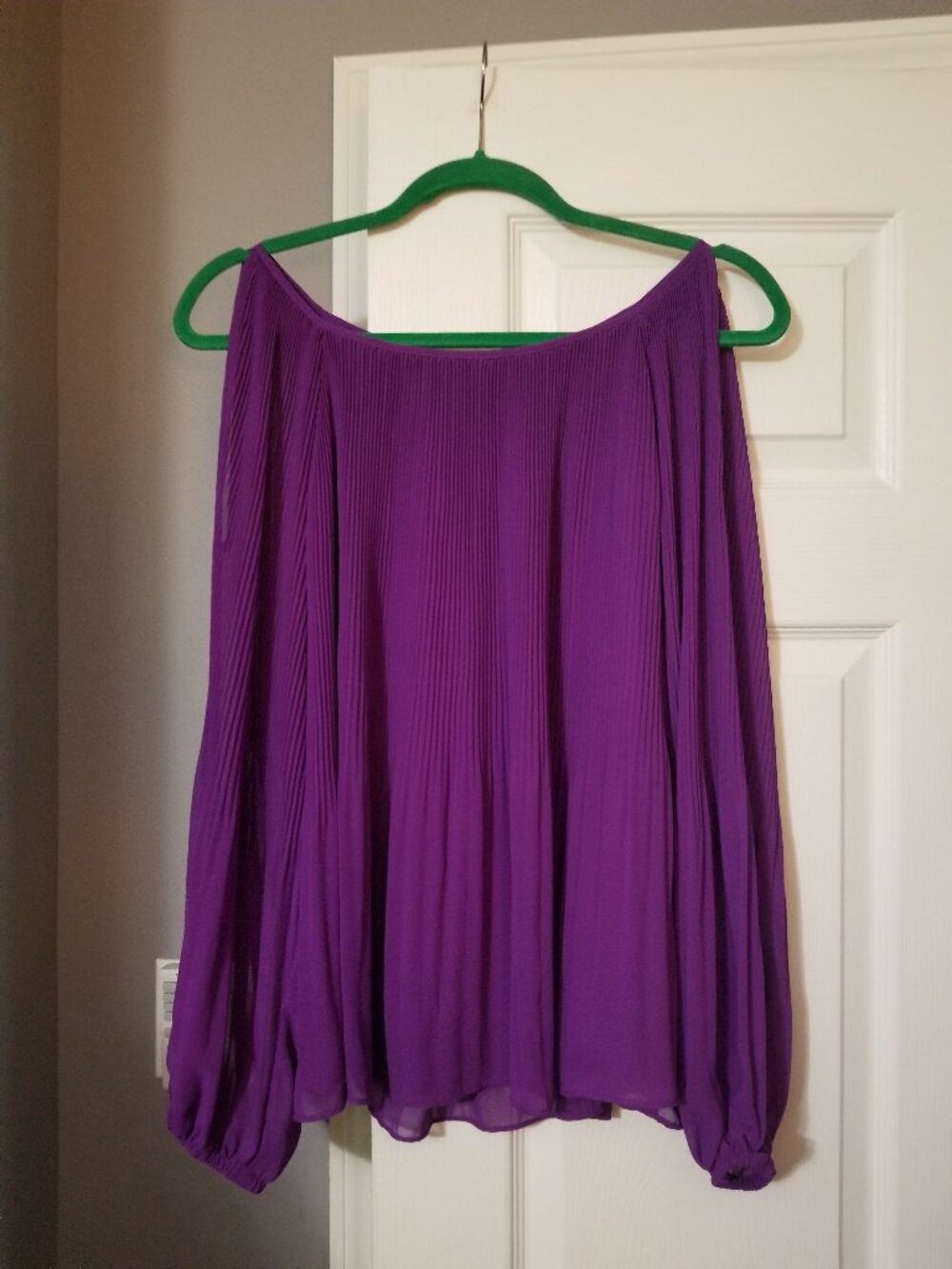 I.N.C. International Concepts Royal Purple Flowy-Blouse